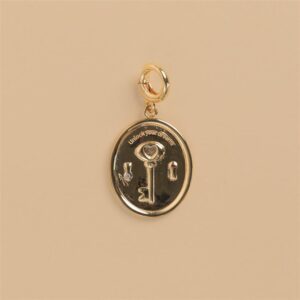Key gold charm