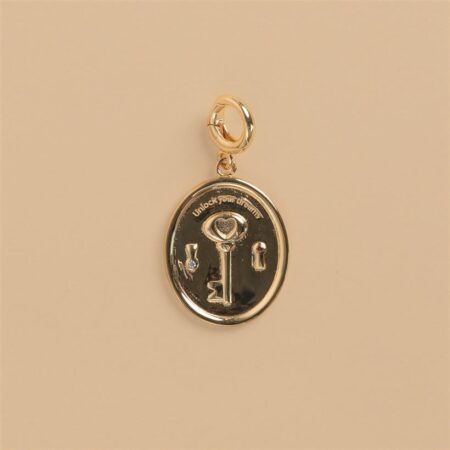 Key gold charm
