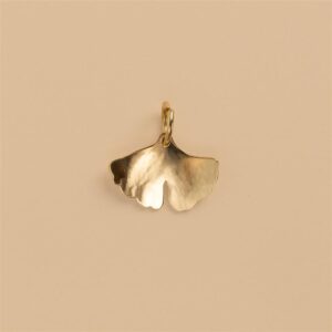 Ginkgo gold leave charm