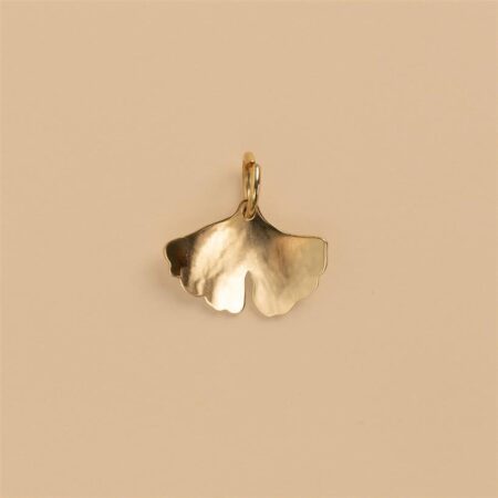 Ginkgo gold leave charm