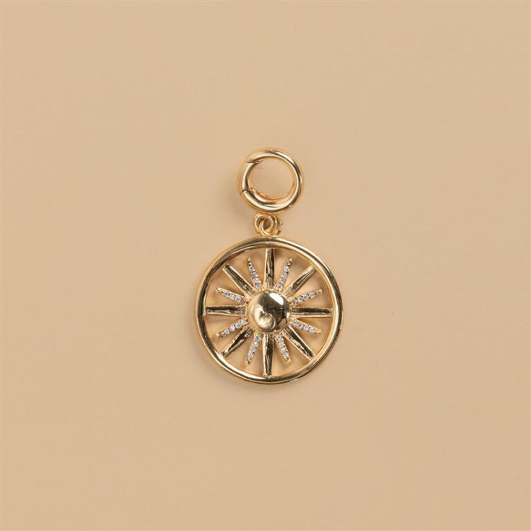Sun gold charm