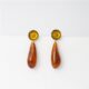 Isabel caramel earrings