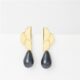 Dalia blue pearl earrings