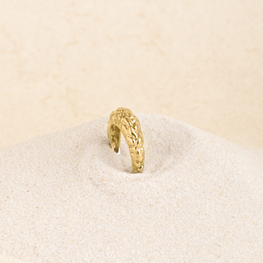 Petra gold structure ring (54/56)