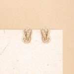 Augusta strass short earrings