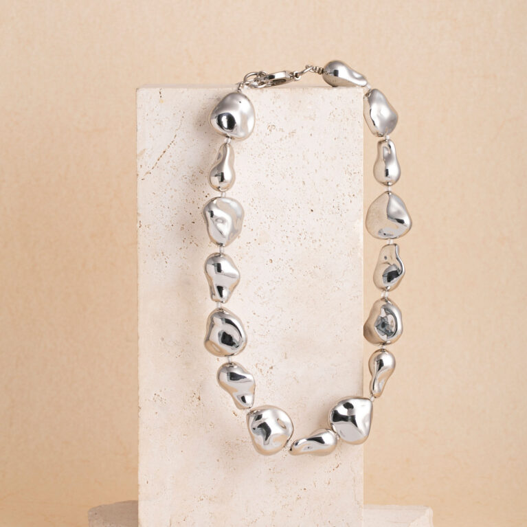 Oceane zilveren smalle ketting