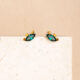 IRIS green short earrings