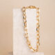 Link XL chain gold necklace