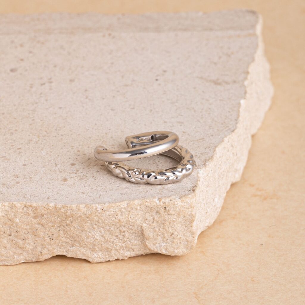 Petra zilveren earcuff (single)