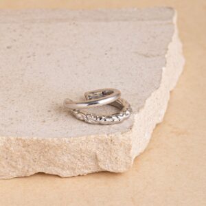 Petra zilveren earcuff (single)