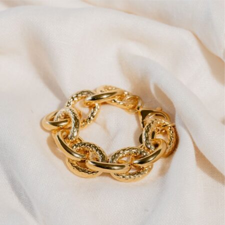 AMALIA CHAIN GOLD STATEMENT BRACELET
