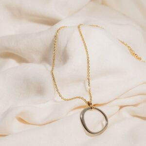 SALLY CHAIN CALLIOPE SILVER BEAD LONG NECKLACE