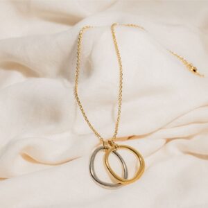 SALLY CHAIN CALLIOPE BICOLOR BEAD LONG NECKLACE