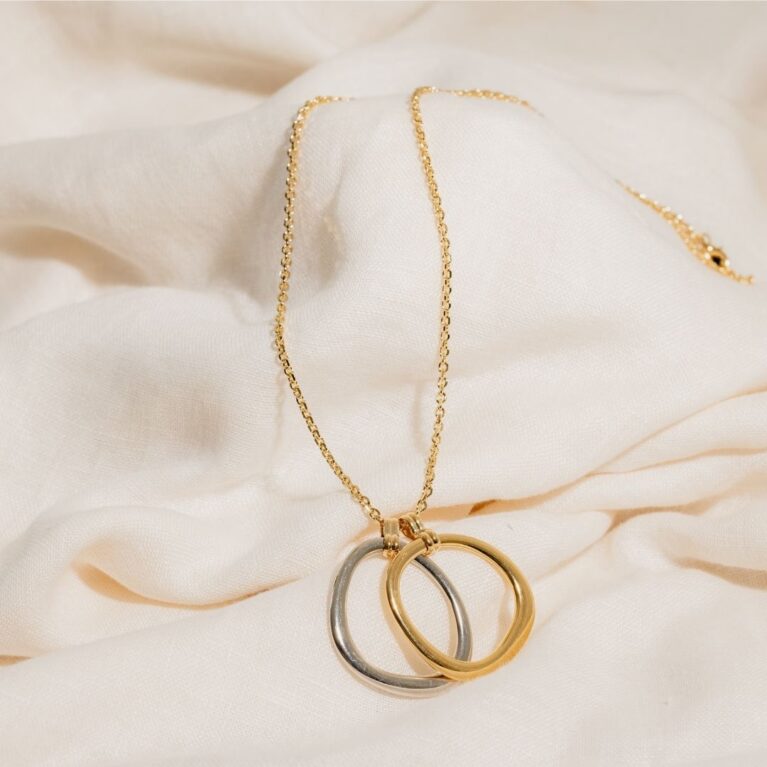 SALLY CHAIN CALLIOPE BICOLOR BEAD LONG NECKLACE