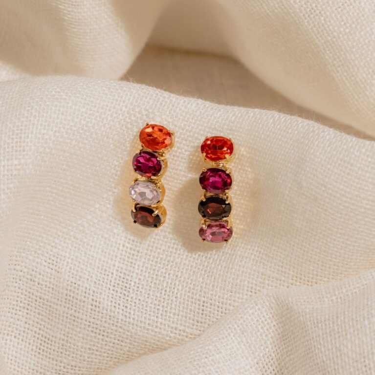 NOA fuchsia mix earrings