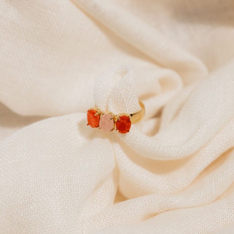Noa coral mix ring
