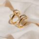 Amore gold hoops