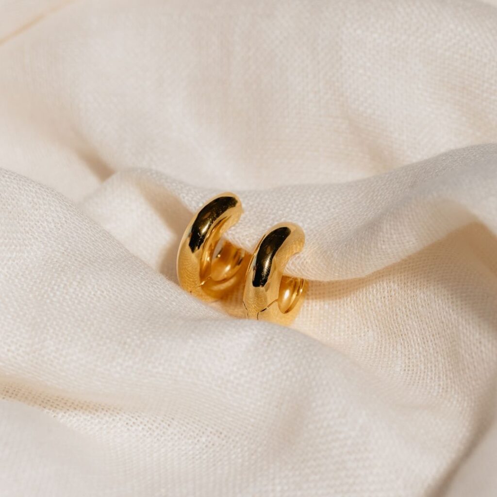 axis gold hoop earrings