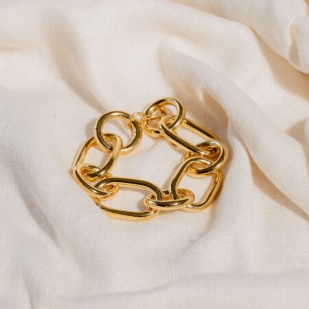 VEGA CHAIN GOLD STATEMENT BRACELET