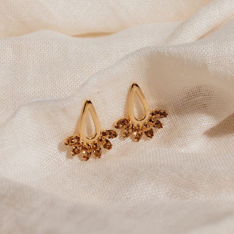 ALMA CHAMPAGNE EARRINGS