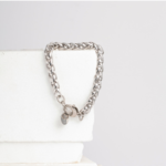 Cobra chain silver bracelet