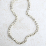 Cobra chain silver necklace