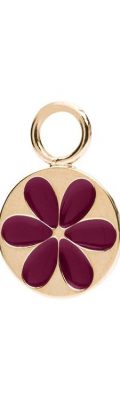 Charm enamel flower cherry - Souvenirs de Pomme